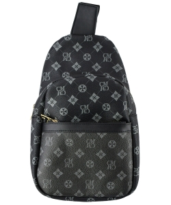 Monogram Sling Backpack CM750 BLACK